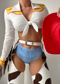 EMELY'S DOLL SEXY COWGIRL CARTOON HALLOWEEN COSTUME