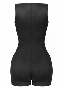 CAN'T RELATE BLACK SCOOP ROMPER