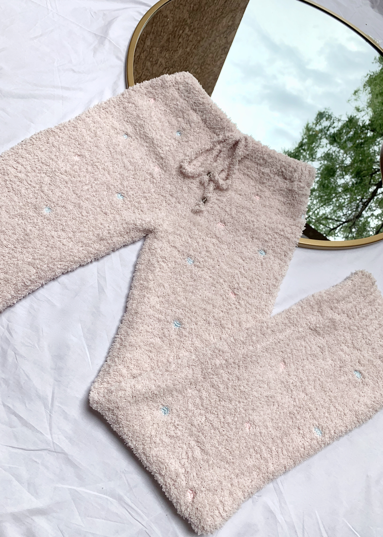 POWDER PINK STRAIGHT LEGGED PANTS