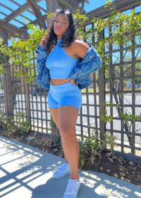 OUT FOR A STROLL BIKER SHORTS