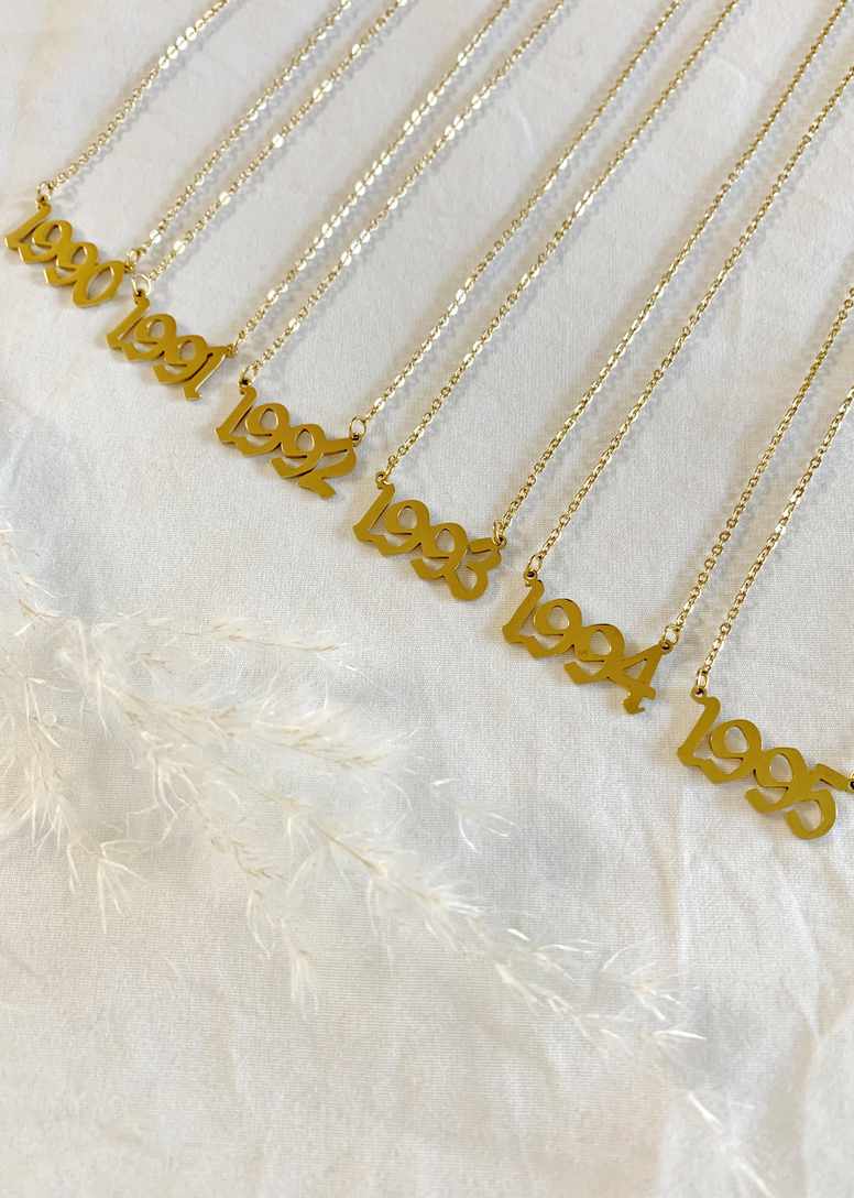 IT'S MY BIRTH YEAR NECKLACE – Lorlie