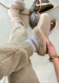 ALL FOR YOU FAUX FUR SLIDE