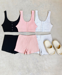 QUICK NAIL RUN RIBBED TWO PIECE SET