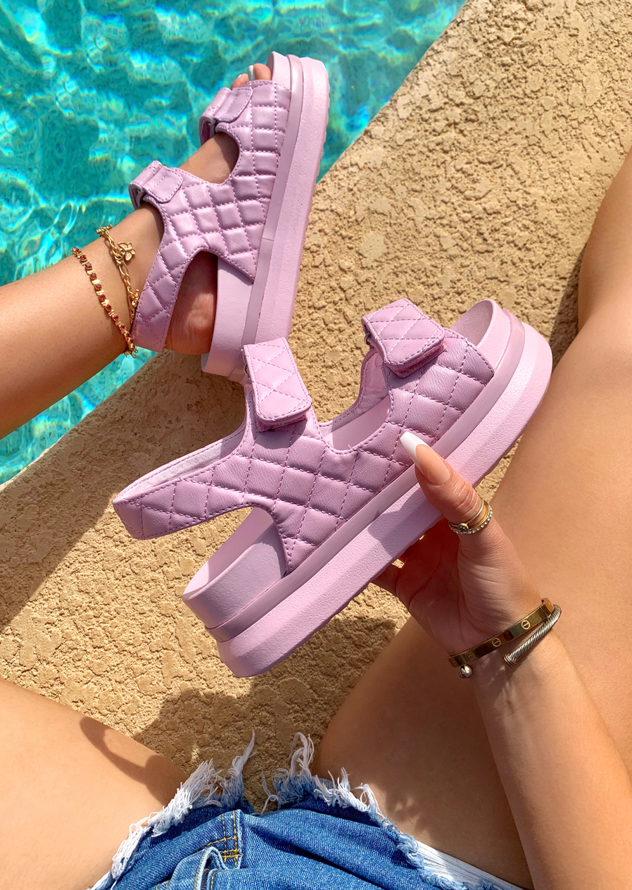 THE TRENDSETTER LAVENDER CHUNKY SANDAL
