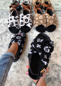 FANCY BUT COMFY TAN CHUNKY SANDAL