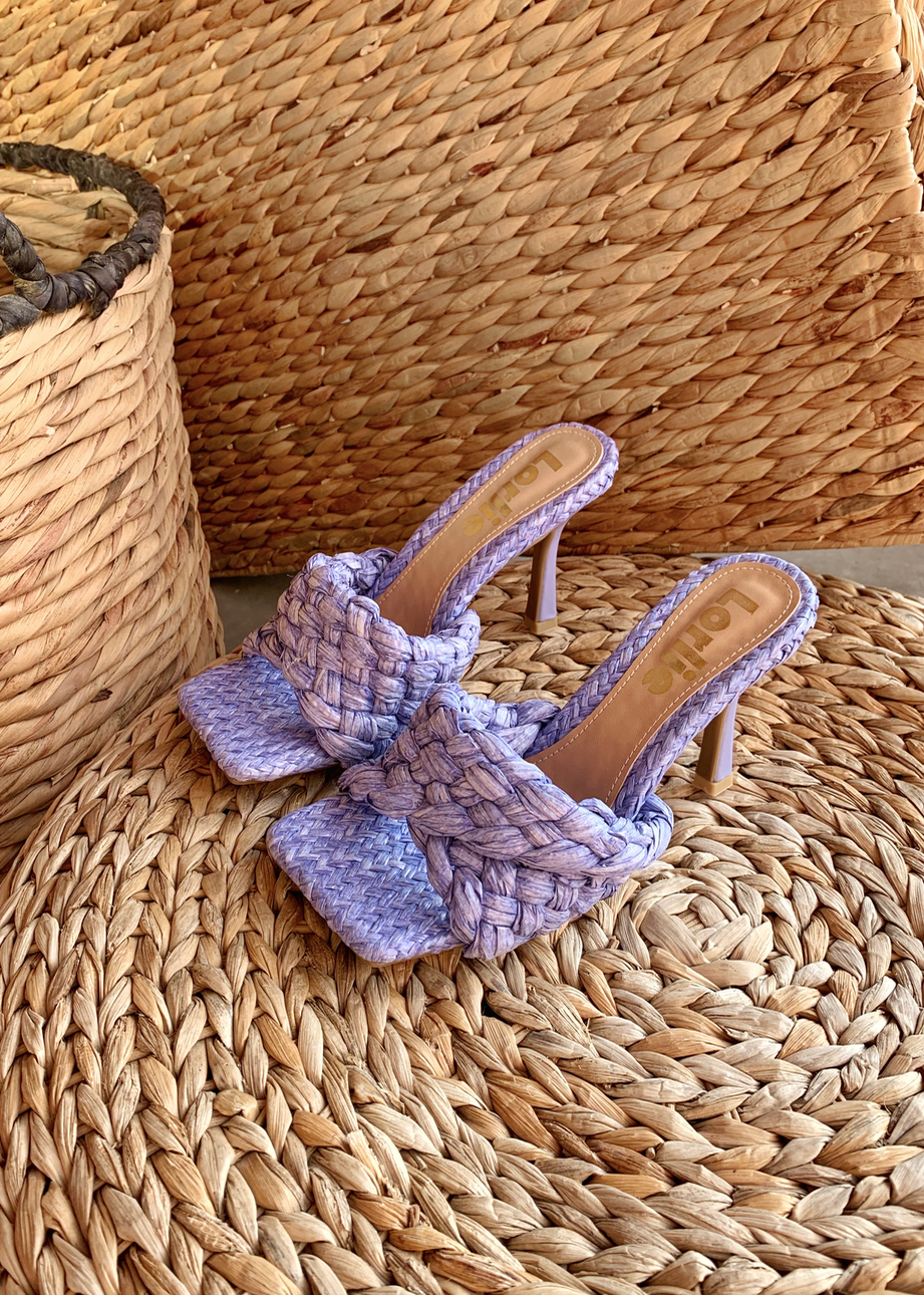 SEA SIDE LAVENDER HEEL MULE