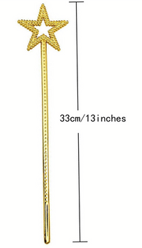 GOLD STAR FAIRY HALLOWEEN WAND