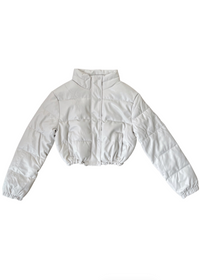 HIGH STYLE CROPPED PUFFER JACKET