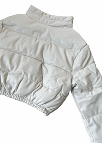 HIGH STYLE CROPPED PUFFER JACKET