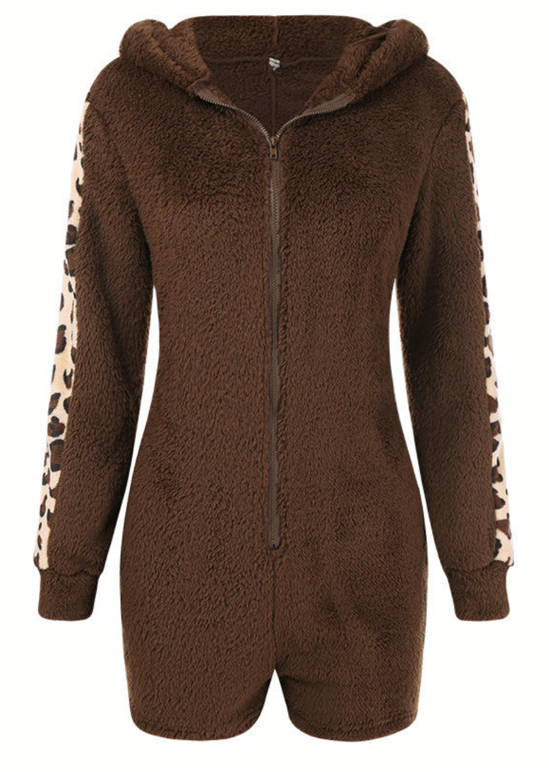 WARM CUDDLES TEDDY BEAR ROMPER
