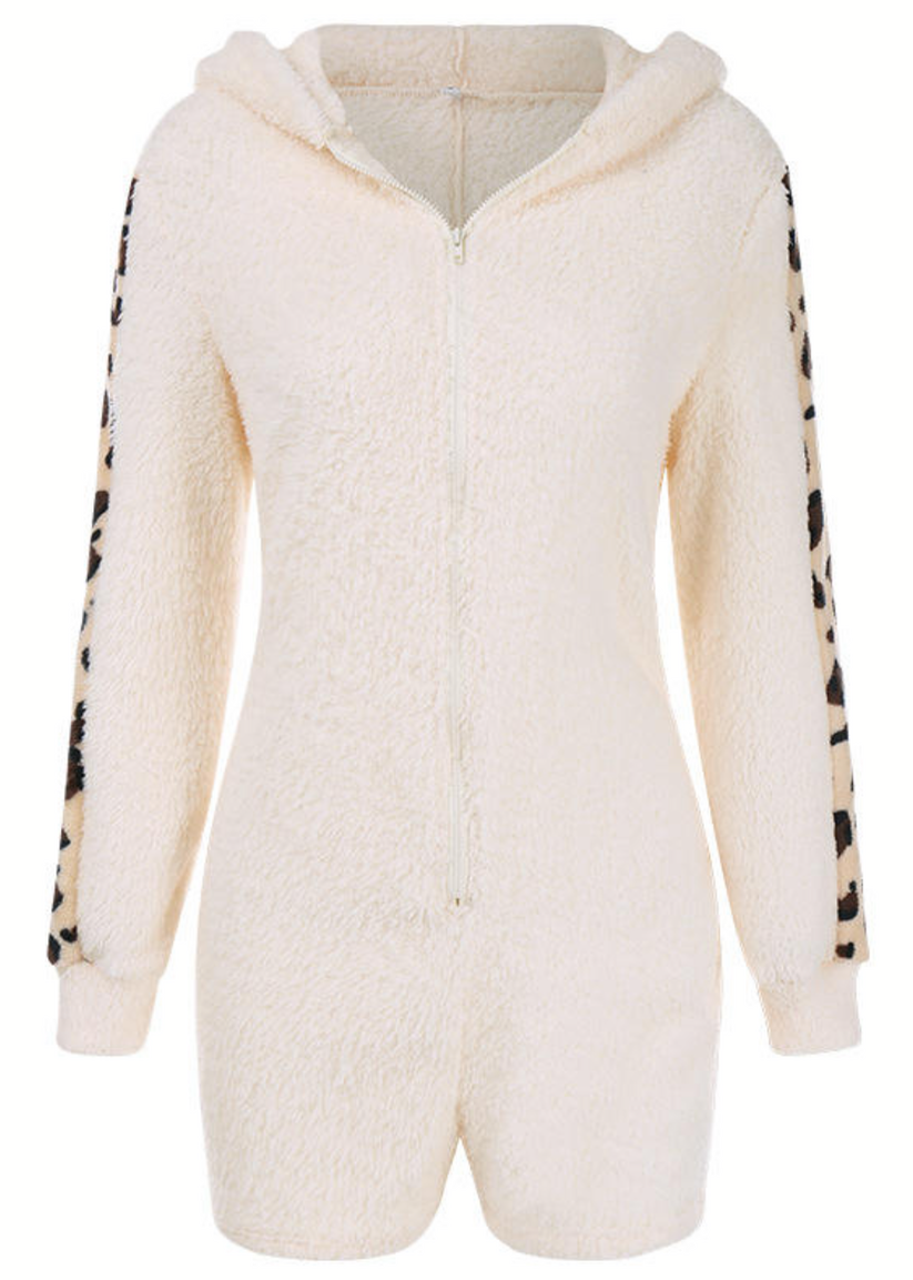 WARM CUDDLES TEDDY BEAR ROMPER