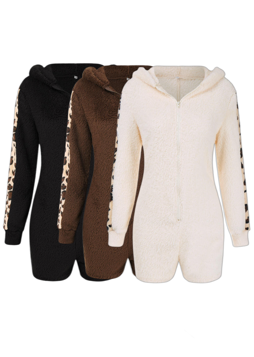 WARM CUDDLES TEDDY BEAR ROMPER