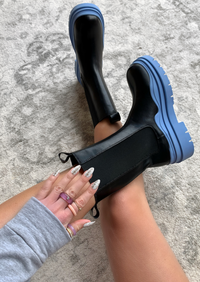 FEELS LIKE MONEY BLUE CHELSEA BOOTS