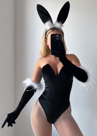 Halloween black bunny sexy costume