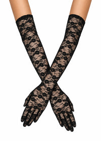BLACK LACE GLOVES