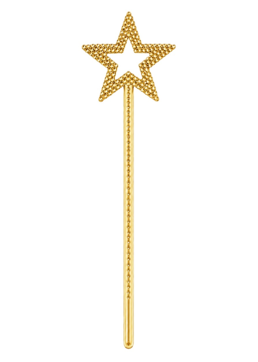 GOLD STAR FAIRY HALLOWEEN WAND