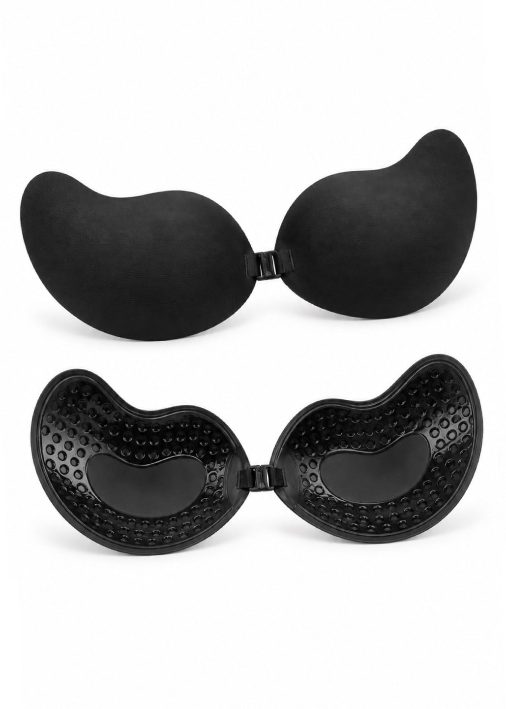 BLACK SEAMLESS ADHESIVE BRA