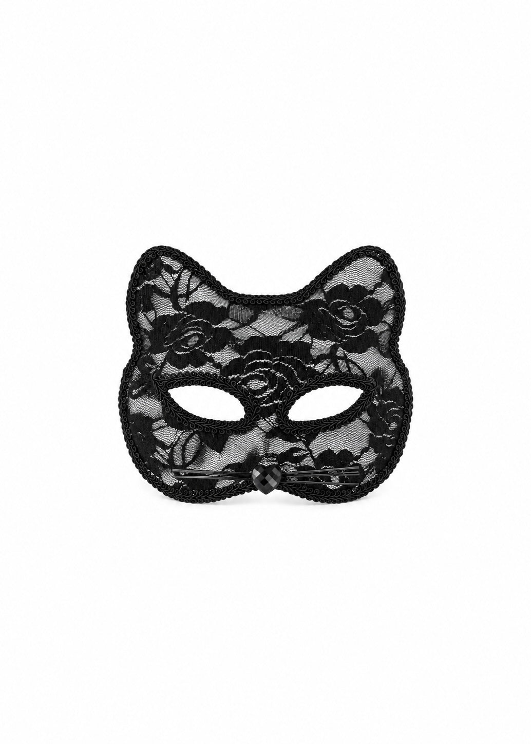 BLACK LACE KITTY (MASK ONLY)