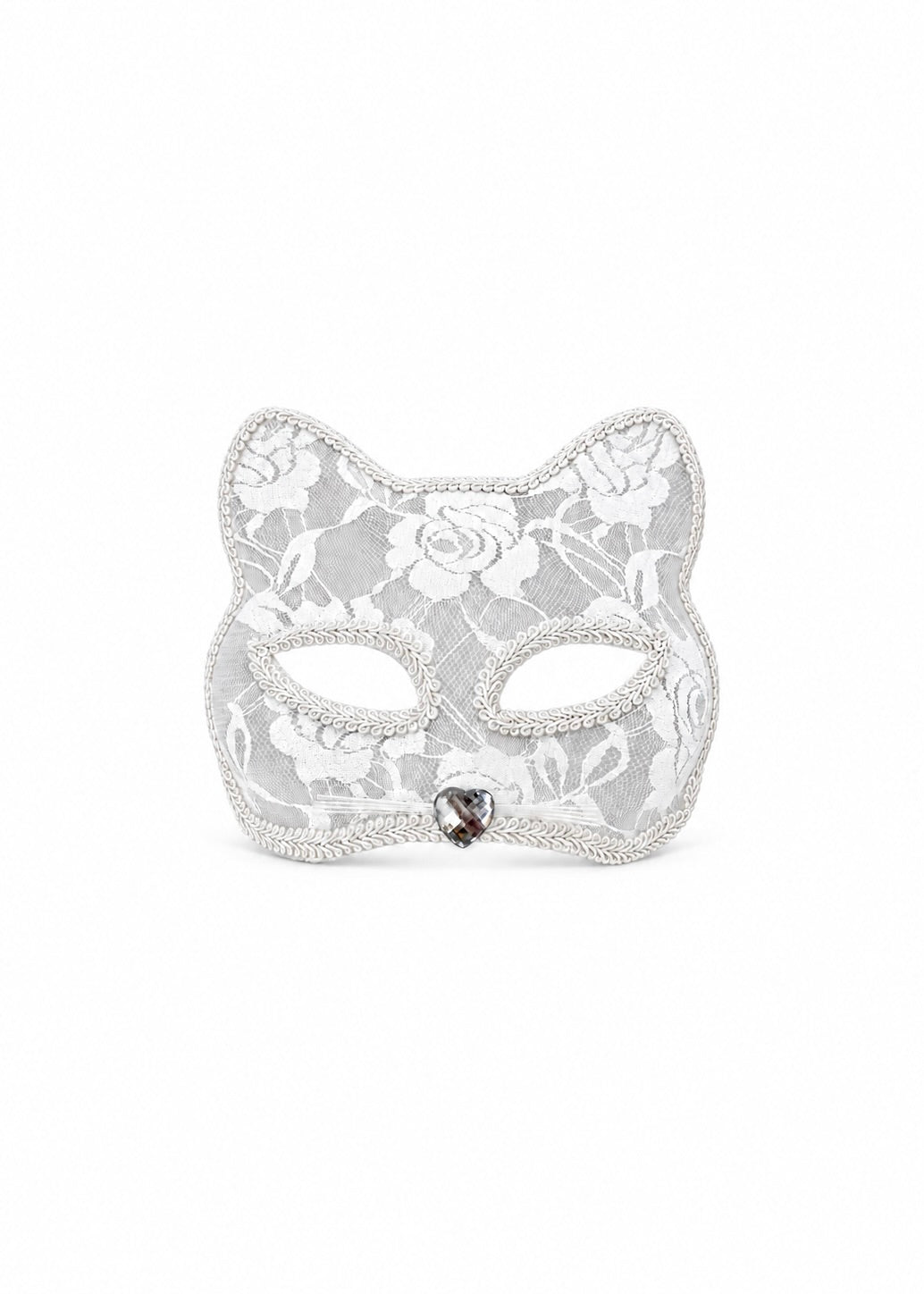 WHITE LACE KITTY (MASK ONLY)