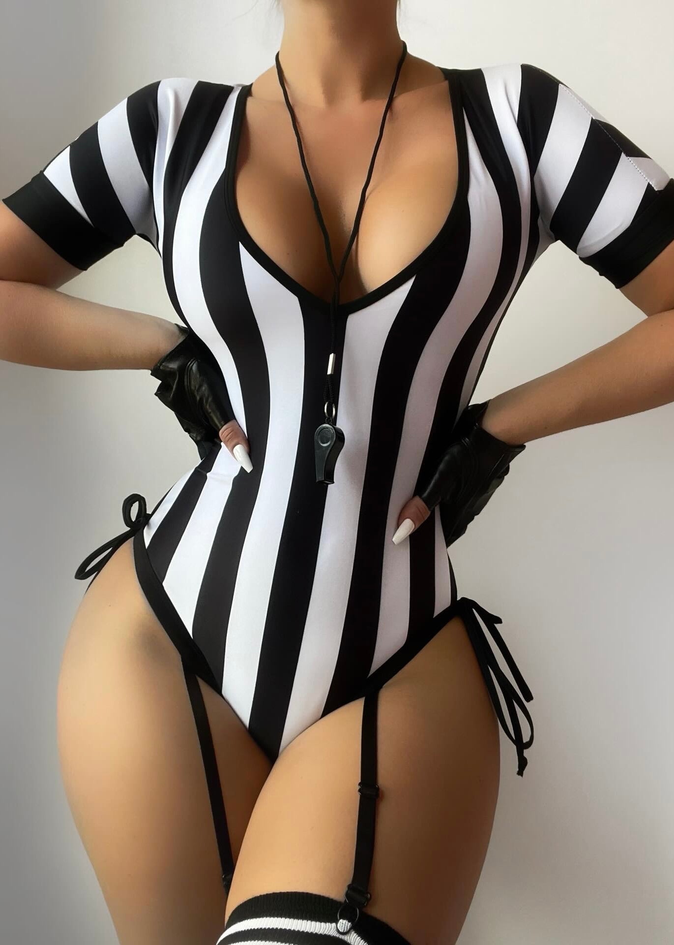 MY GAME MY RULES SEXY REFEREE HALLOWEEN COSTUME