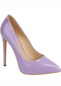 WONDERLAND FANTASY GLOSSY PURPLE HEEL PUMP