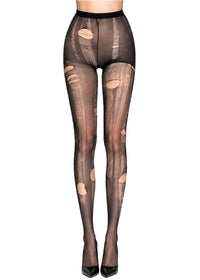 DIY BLACK SHEER STOCKINGS