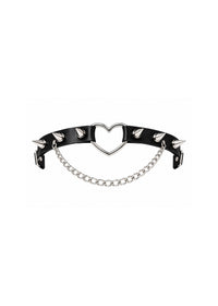BLACK GARTER LEG STRAP