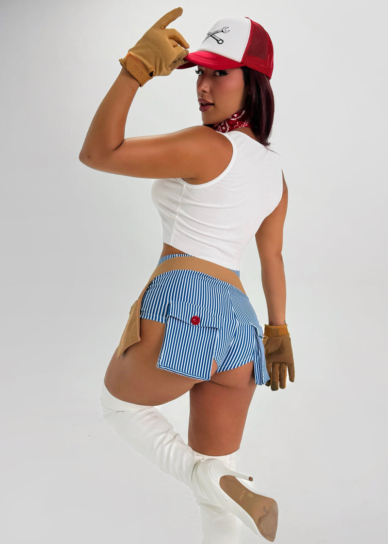ALL GREASED UP SEXY MECHANIC HALLOWEEN COSTUME