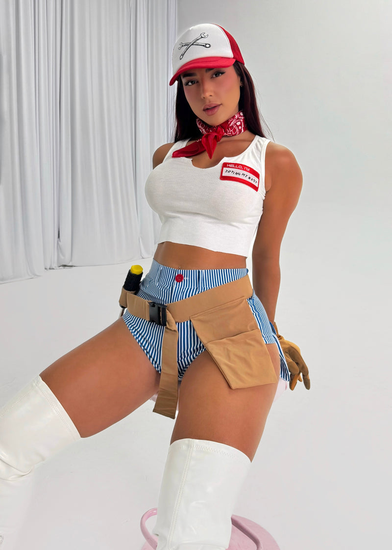 ALL GREASED UP SEXY MECHANIC HALLOWEEN COSTUME