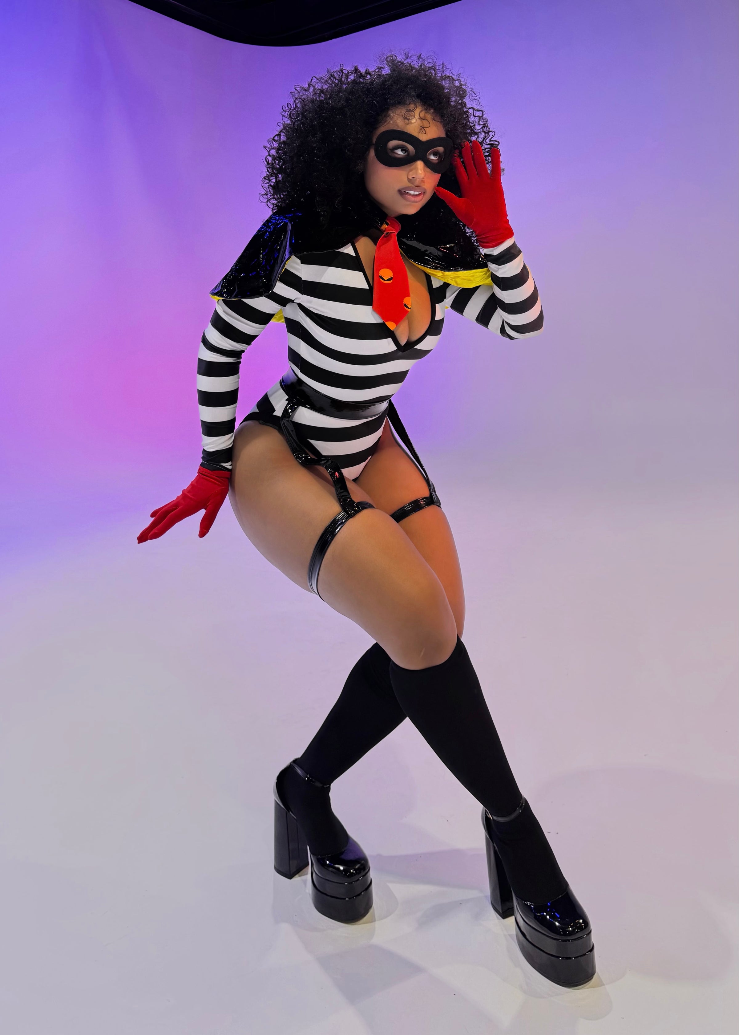 ORDER UP FAST FOOD BURGLAR HALLOWEEN COSTUME