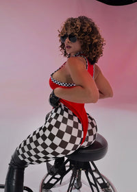 MOTO MAMI SEXY RED RACER HALLOWEEN COSTUME