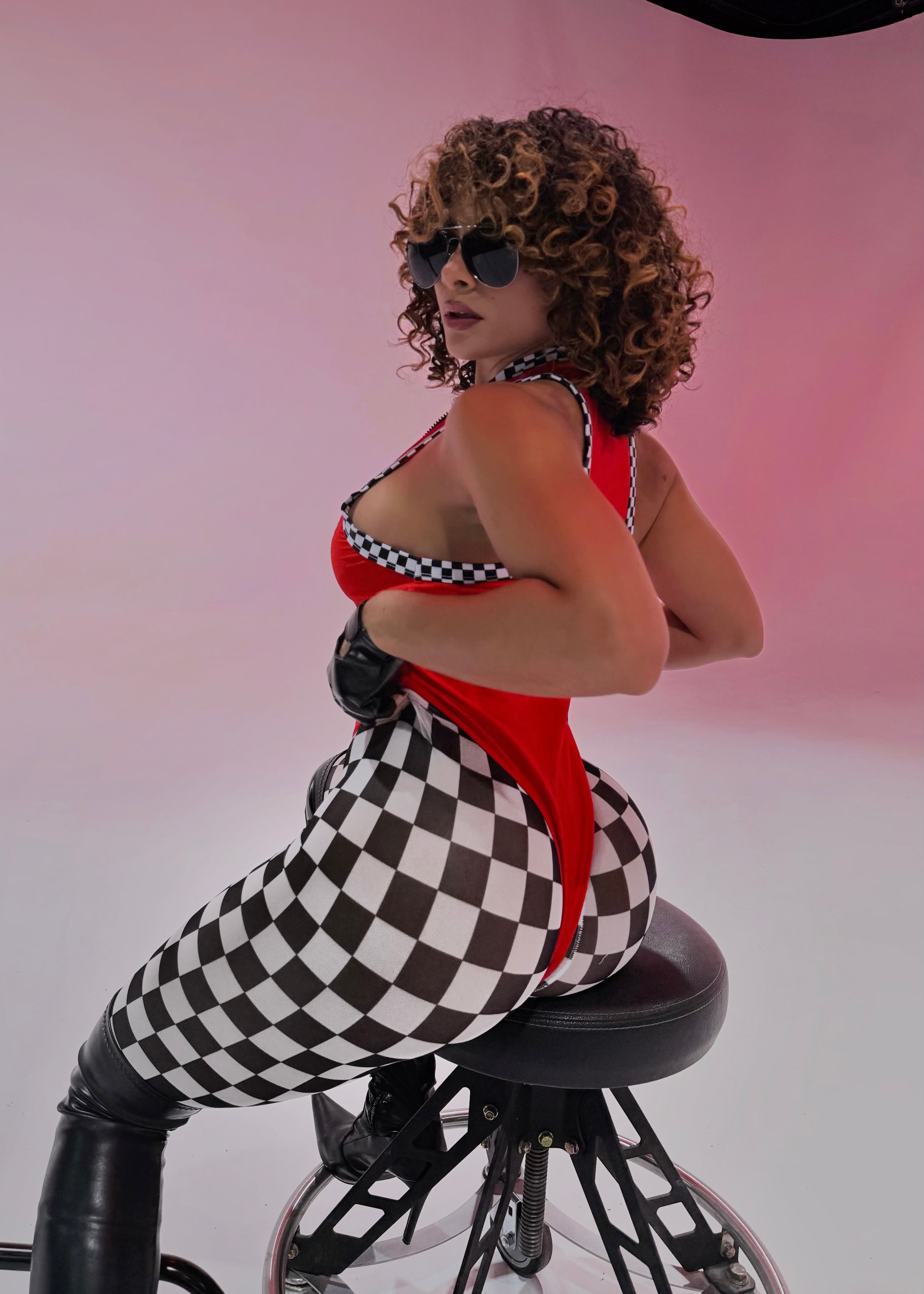 MOTO MAMI SEXY RED RACER HALLOWEEN COSTUME