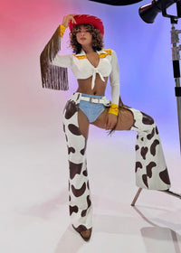 EMELY'S DOLL SEXY COWGIRL CARTOON HALLOWEEN COSTUME