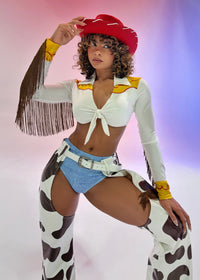EMELY'S DOLL SEXY COWGIRL CARTOON HALLOWEEN COSTUME