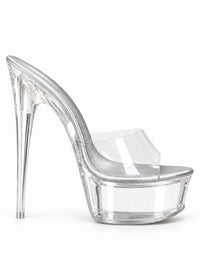 FEARLESS & EXTREME SILVER PLATFORM HEEL