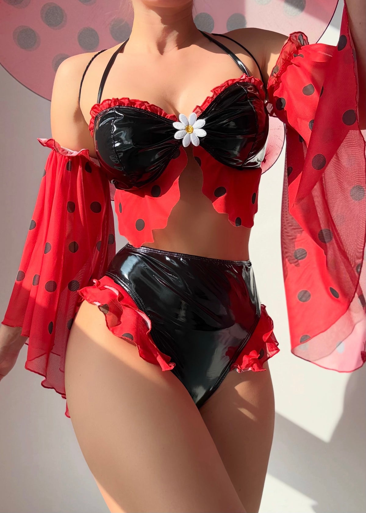 LITTLE MISS FORTUNE LADYBUG HALLOWEEN COSTUME