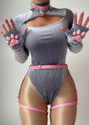 WHAT A WAIST PINK CAT HARNESS