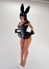 MIDNIGHT BLACK LACE BUNNY HALLOWEEN COSTUME