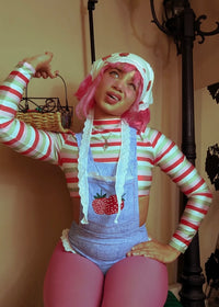 SWEET LIL STRAWBERRY CARTOON HALLOWEEN COSTUME