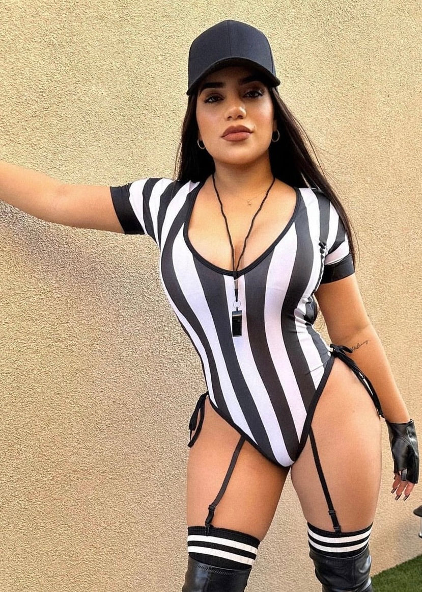 MY GAME MY RULES SEXY REFEREE HALLOWEEN COSTUME