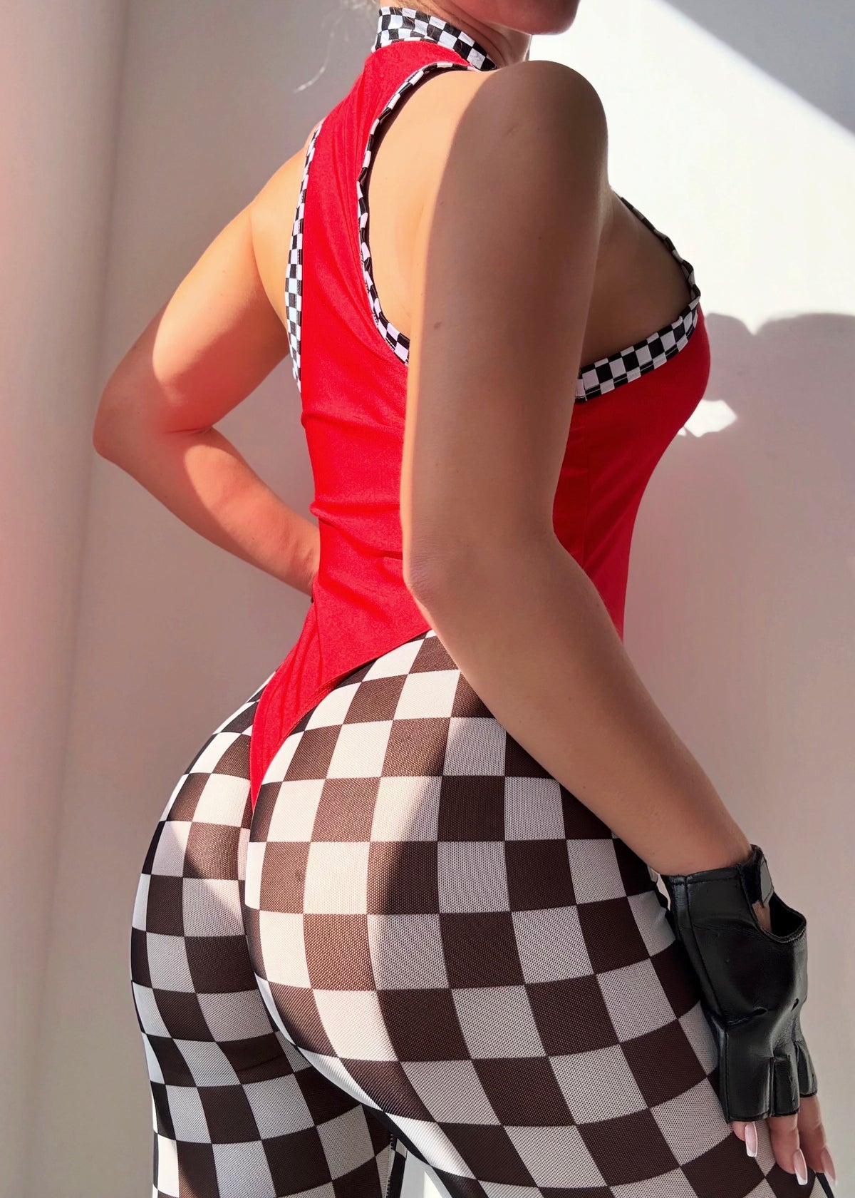 MOTO MAMI SEXY RED RACER HALLOWEEN COSTUME
