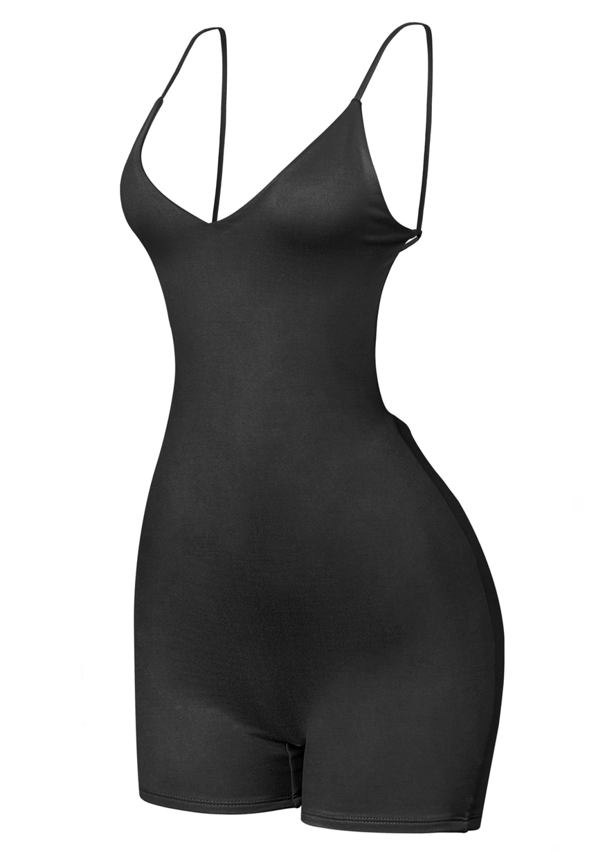 STEAMY SUMMER VIBES BLACK ROMPER
