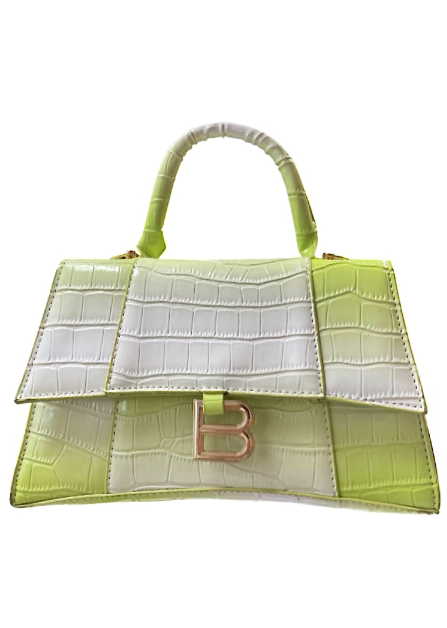 BADDEST ON THE BLOCK OMBRE LIME BAG