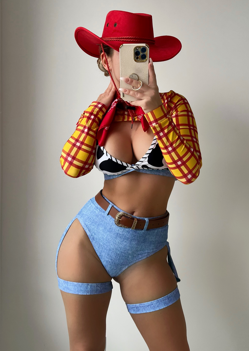 YOUR SHERIFF SEXY COWBOY CARTOON HALLOWEEN COSTUME
