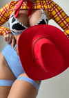 OLD TOWN ROAD COWGIRL HALLOWEEN RED HAT