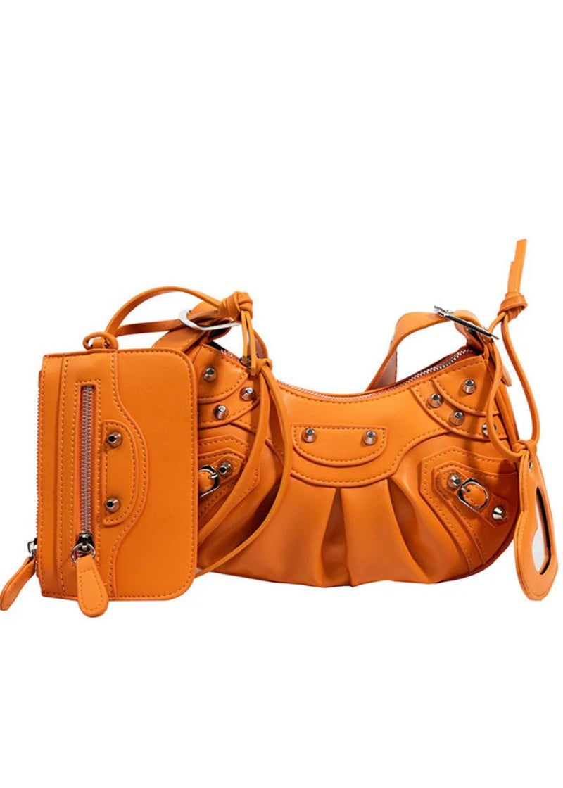 OUT IN MIAMI ORANGE SHOULDER BAG