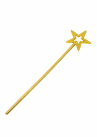GOLD STAR FAIRY HALLOWEEN WAND