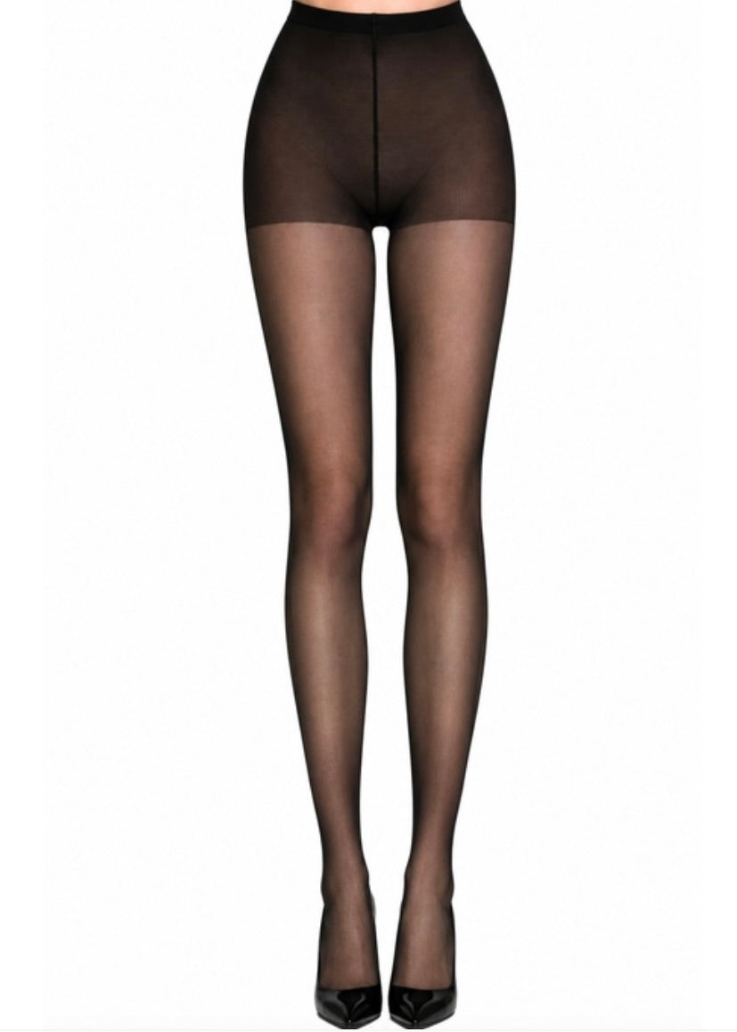 DIY BLACK SHEER STOCKINGS