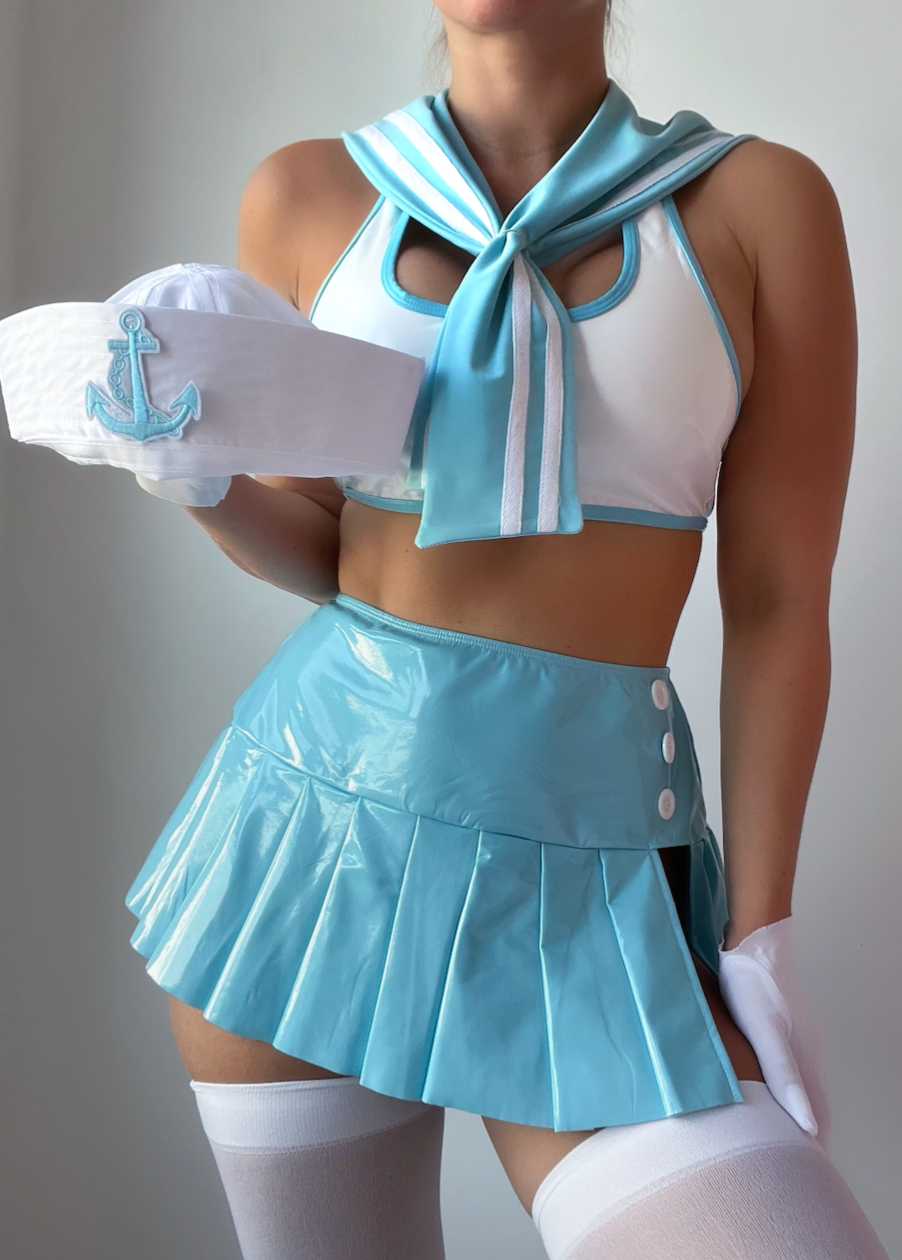 WOMEN'S SEXY BABY BLUE SAILOR HALLOWEEN COSTUME SET | LORLIE Lorlie WOMEN'S SEXY BABY BLUE SAILOR HALLOWEEN COSTUME SET | LORLIE Lorlie