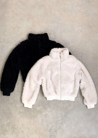 FLUFF YEAH SHERPA BOMBER JACKET